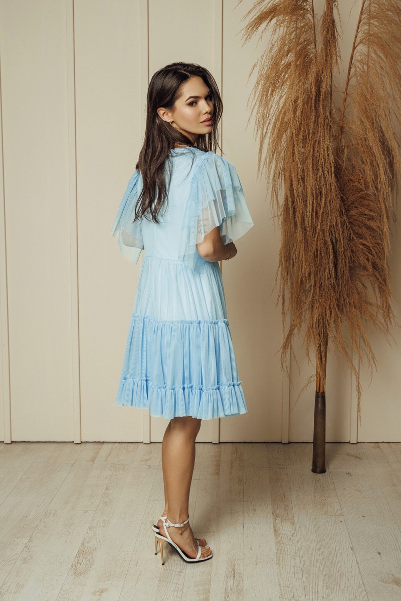 "Luna" sky blue tulle dress – photo 4