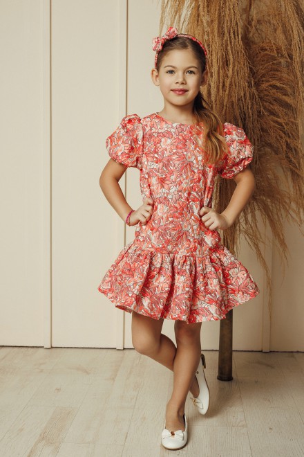 "Mini Coral" girl's dress – another view