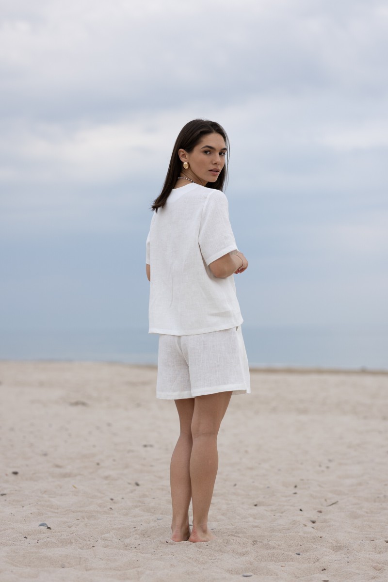 White blouse with bows – photo 8