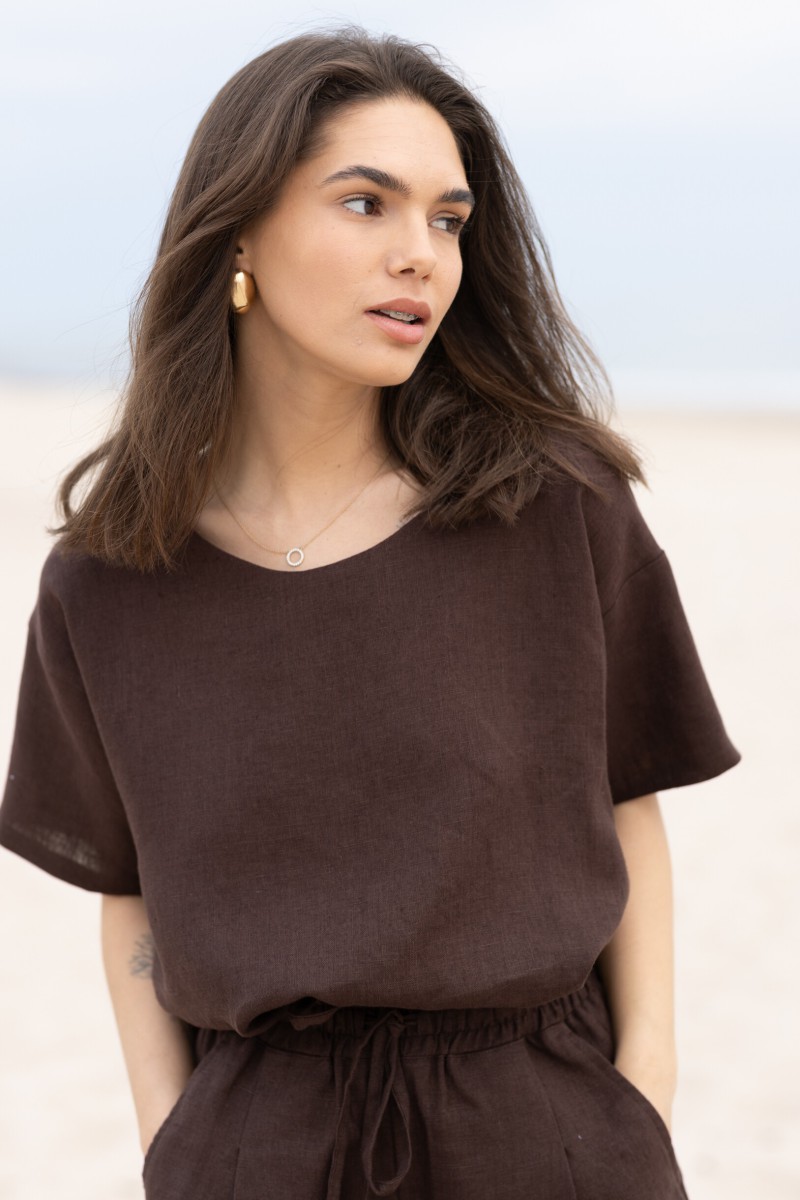 Brown blouse