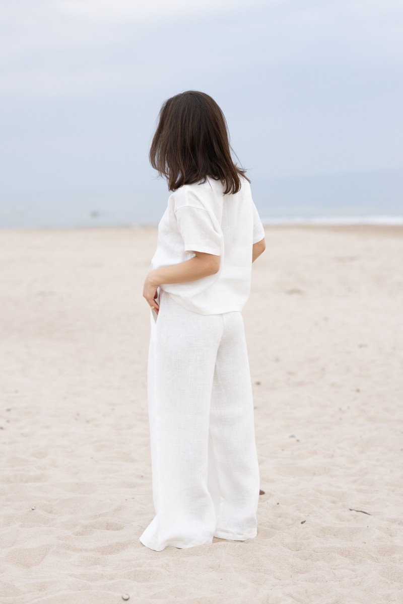 White linen trousers – photo 5