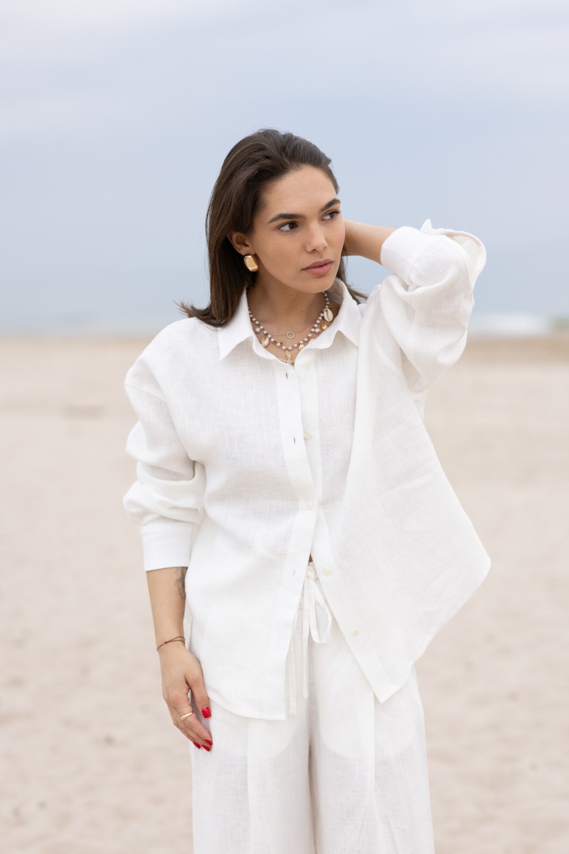 White linen shirt – photo 2