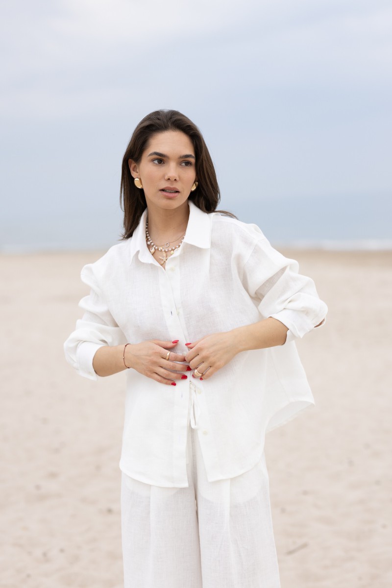 White linen shirt – photo 3