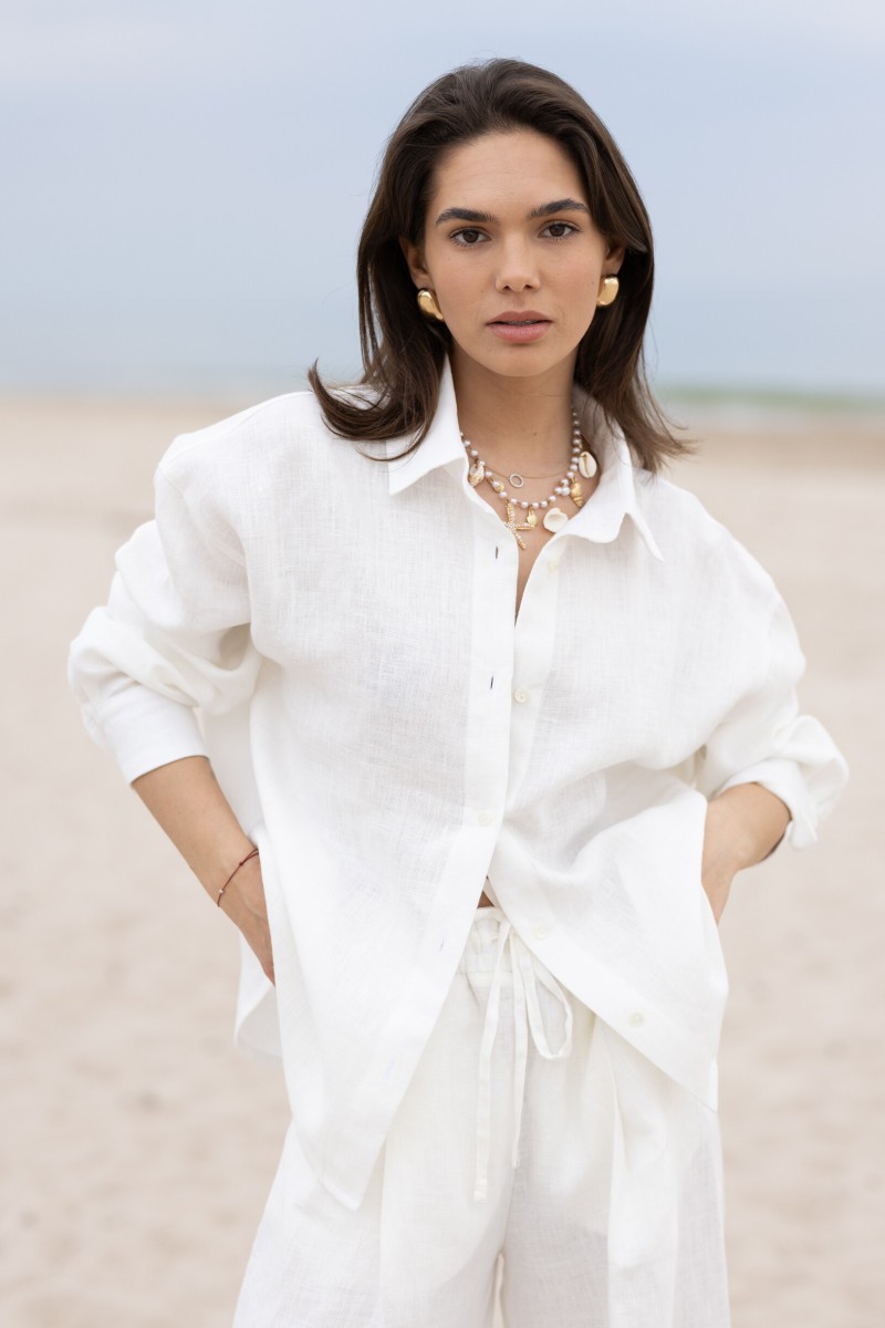 White linen shirt – photo 4