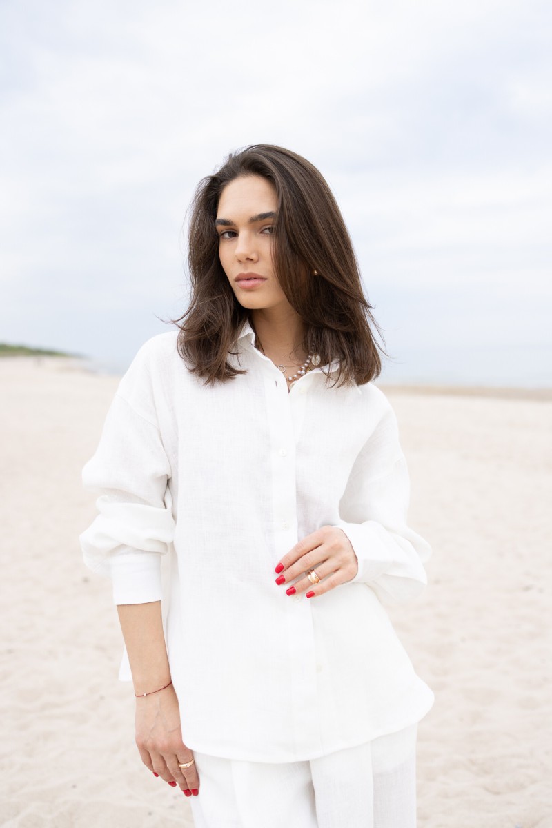 White linen shirt – photo 7