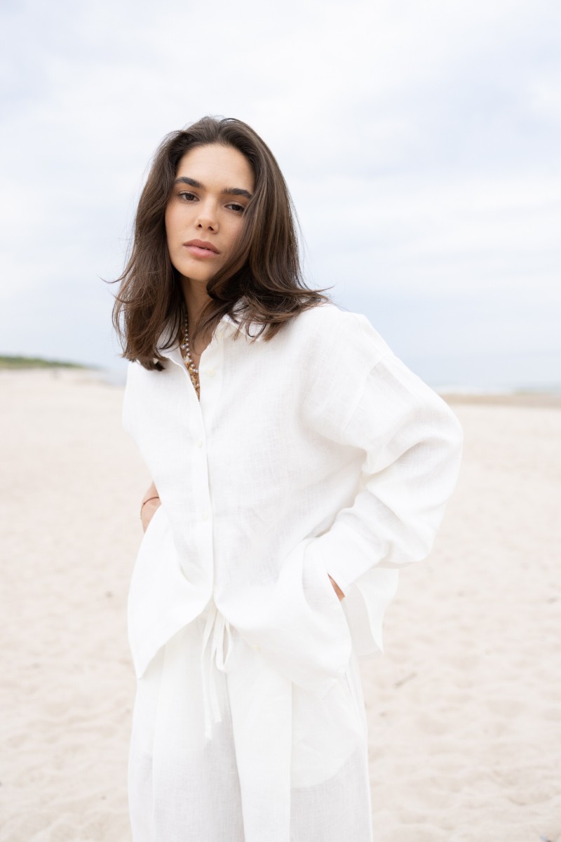 White linen shirt – photo 8