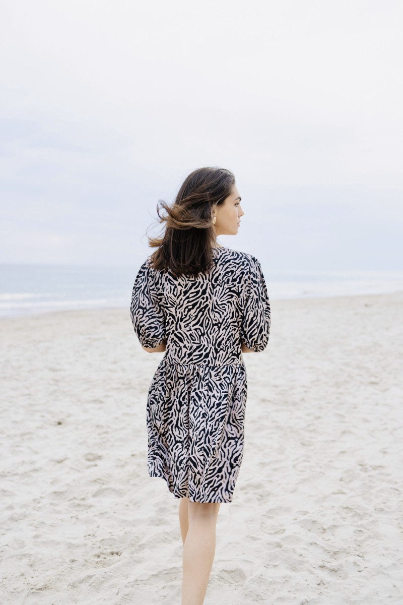 "Melina" brown/black dress – photo 4