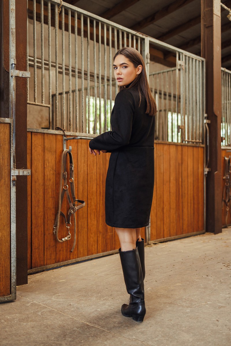 Black suede dress – photo 3