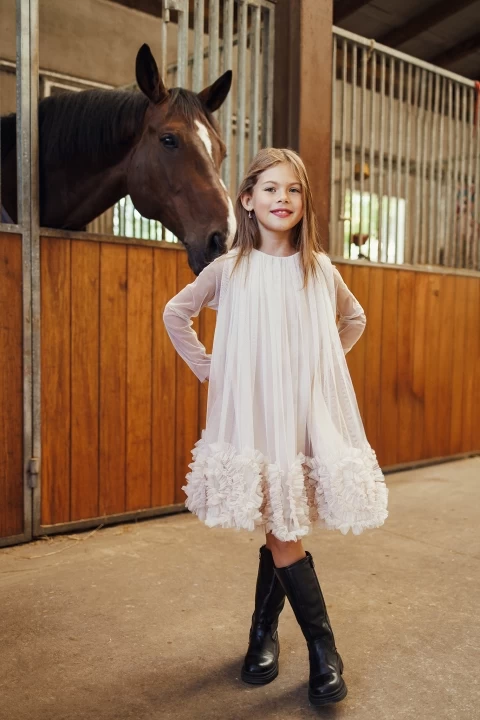 ,,Cukriukė" nude tiulinė suknelė