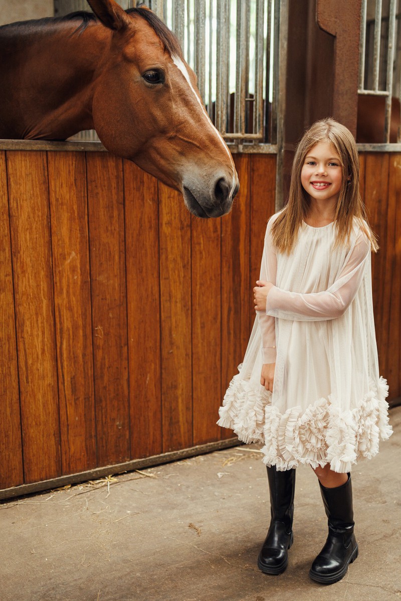 "Sugar" nude tulle dress – photo 5