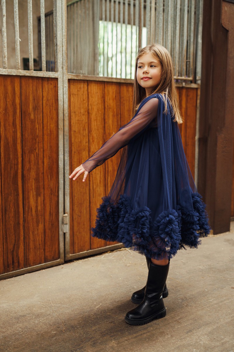 "Sugar" dark blue tulle dress – photo 3