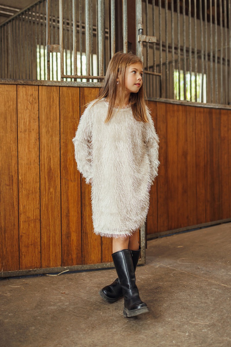 Fluffy light girl's dress