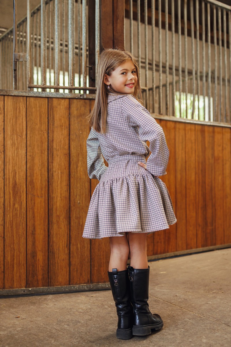 "Mini Checks" girl's dress – photo 3