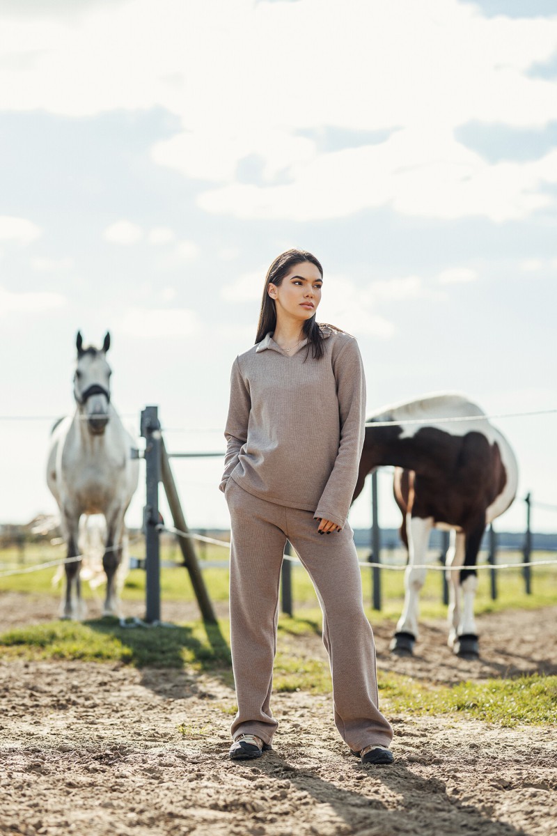 Cocoa trousers