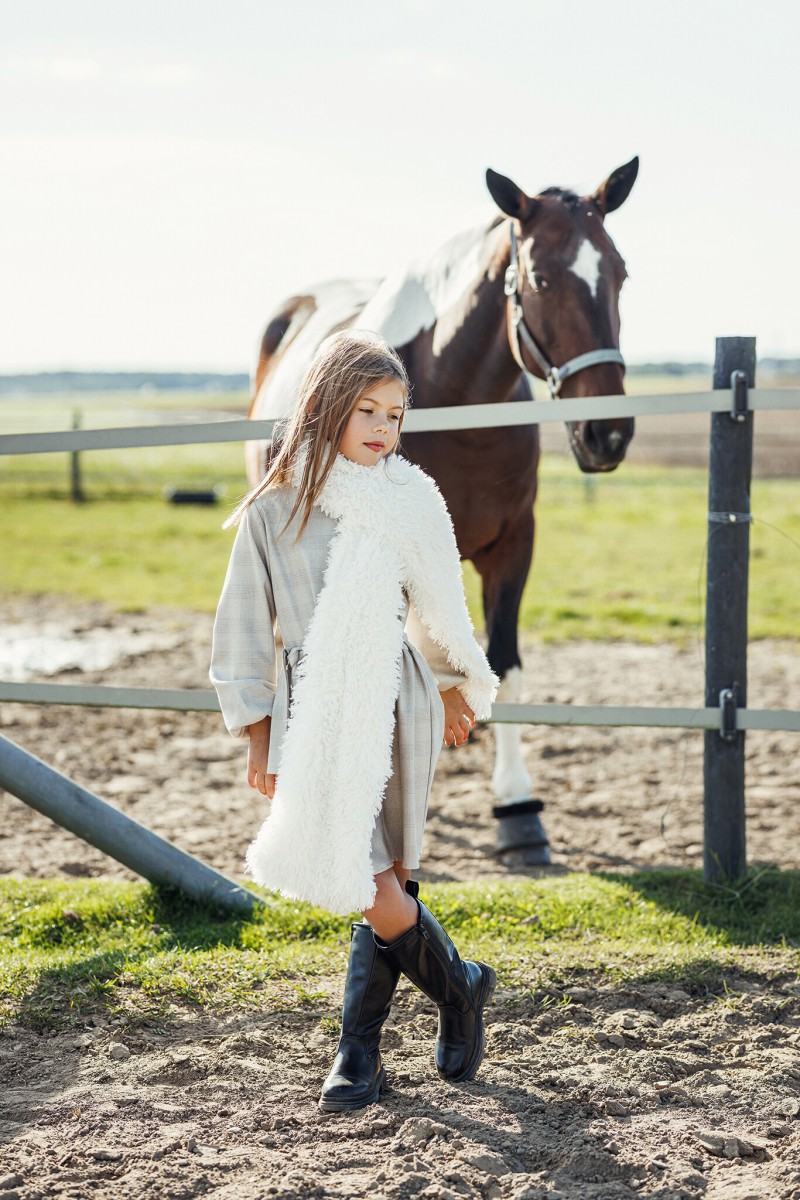 Mini milk white thick scarf – photo 2