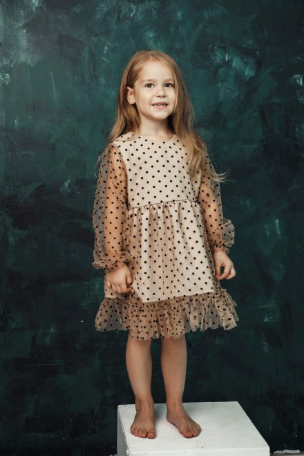 Girl's elegant tulle dress – another view