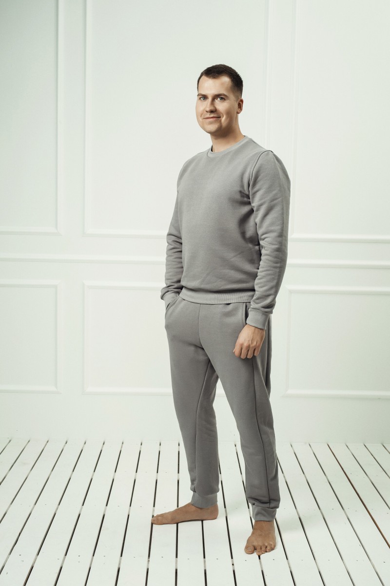 "Grey" men's lounge set without a hood