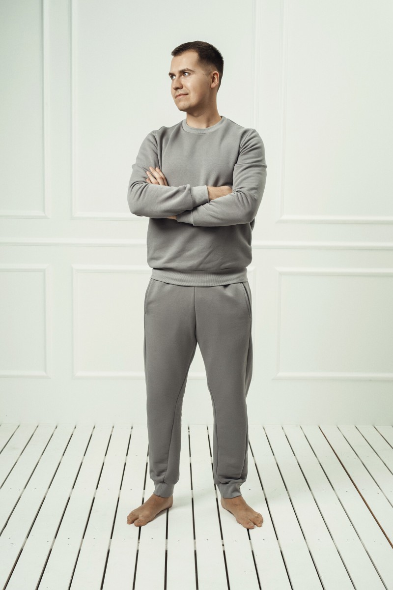 "Grey" men's lounge set without a hood – photo 2