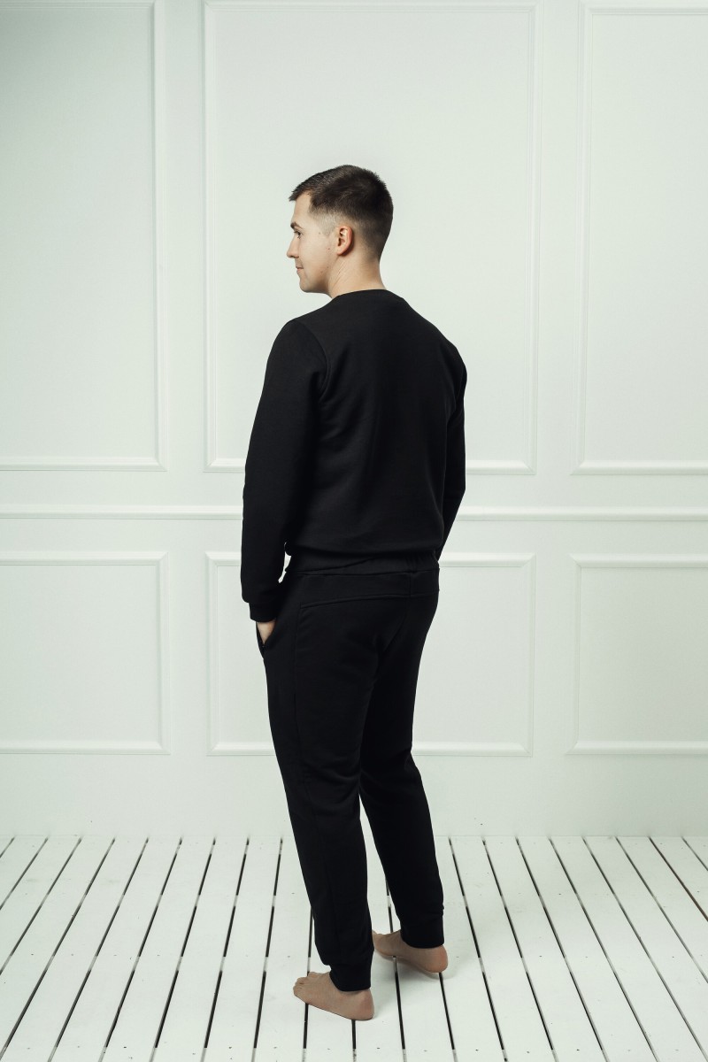 "Black" men's lounge set without a hood – photo 3