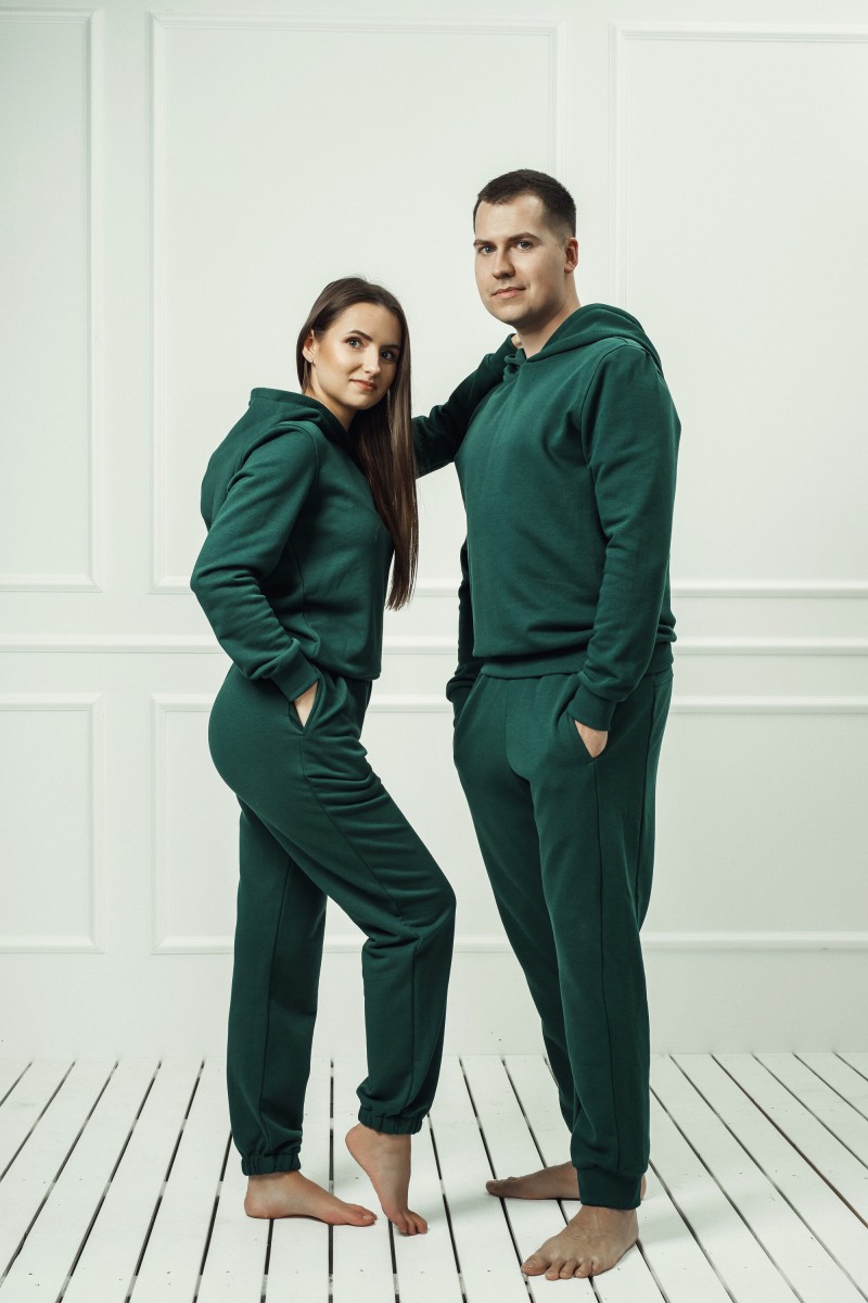 "Green" men's lounge set with a hood – photo 4