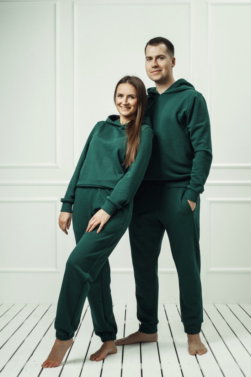 "Green" men's lounge set with a hood – photo 5