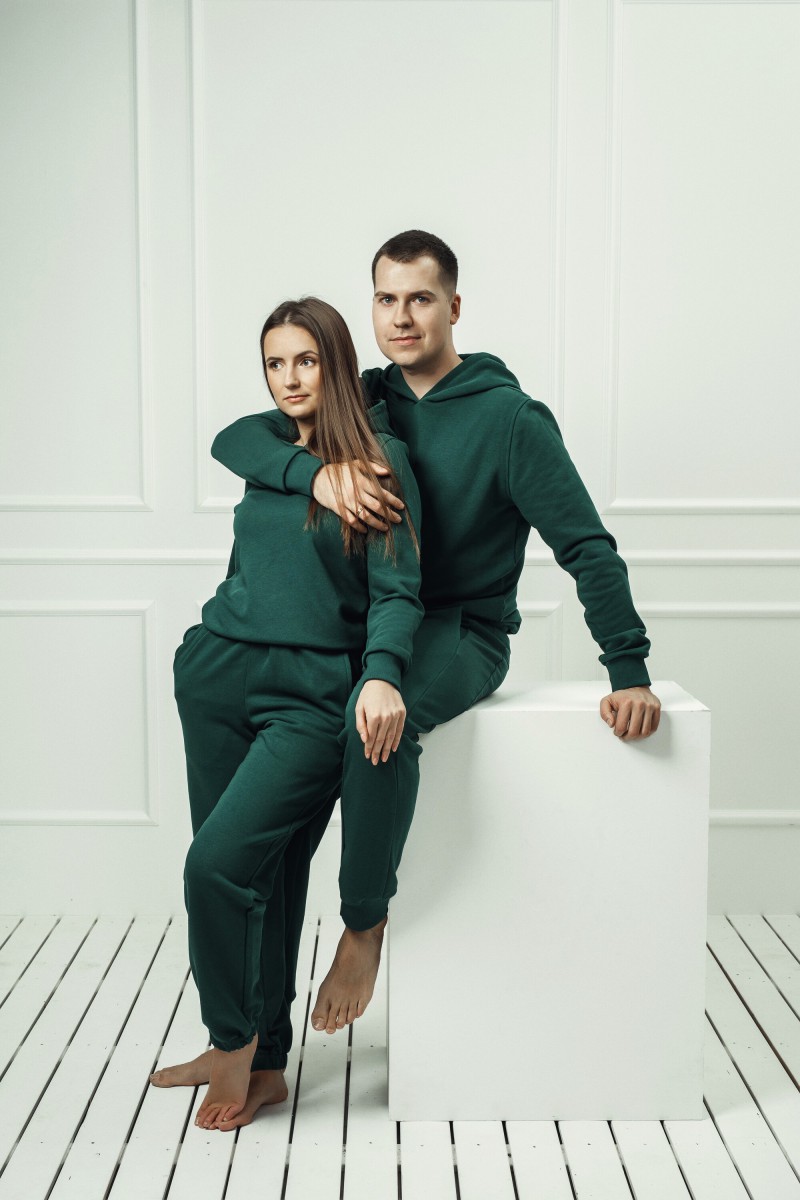 "Green" men's lounge set with a hood – photo 6