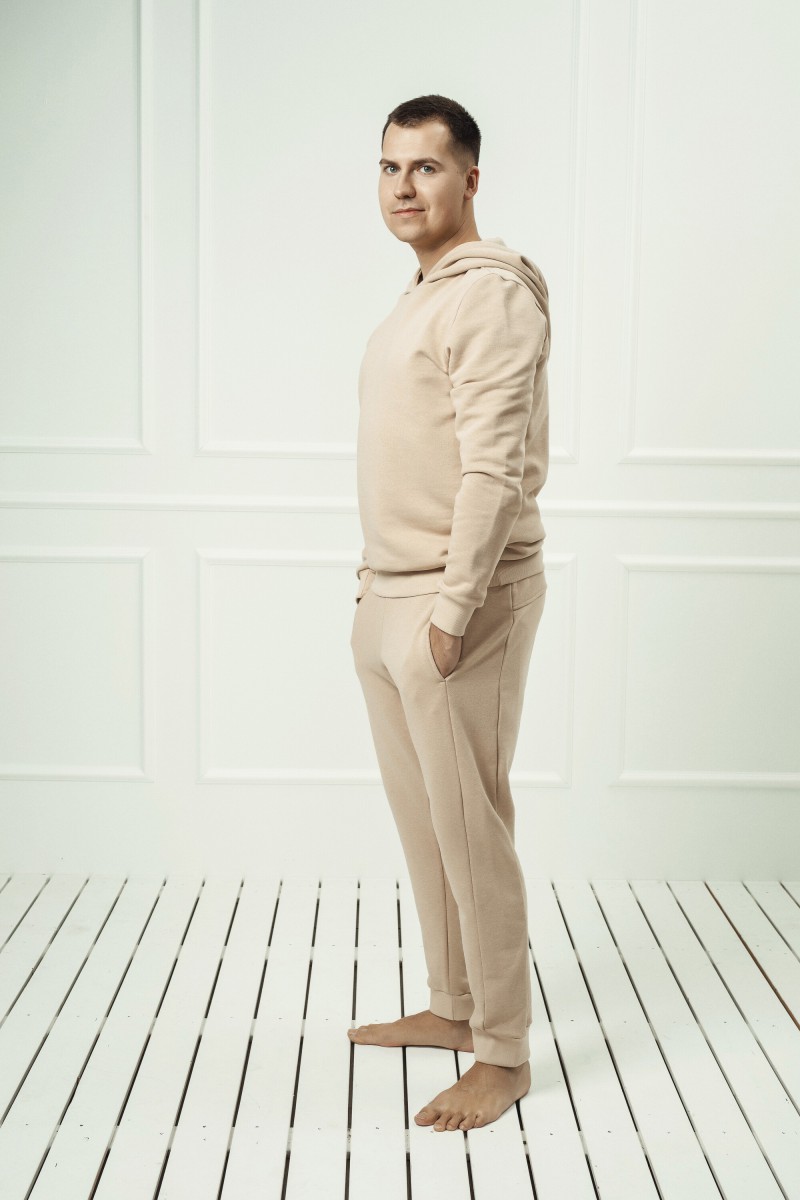 "Sand" men's lounge set with a hood – photo 3