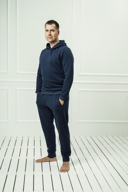"Dark blue" men's lounge set with or without a hood