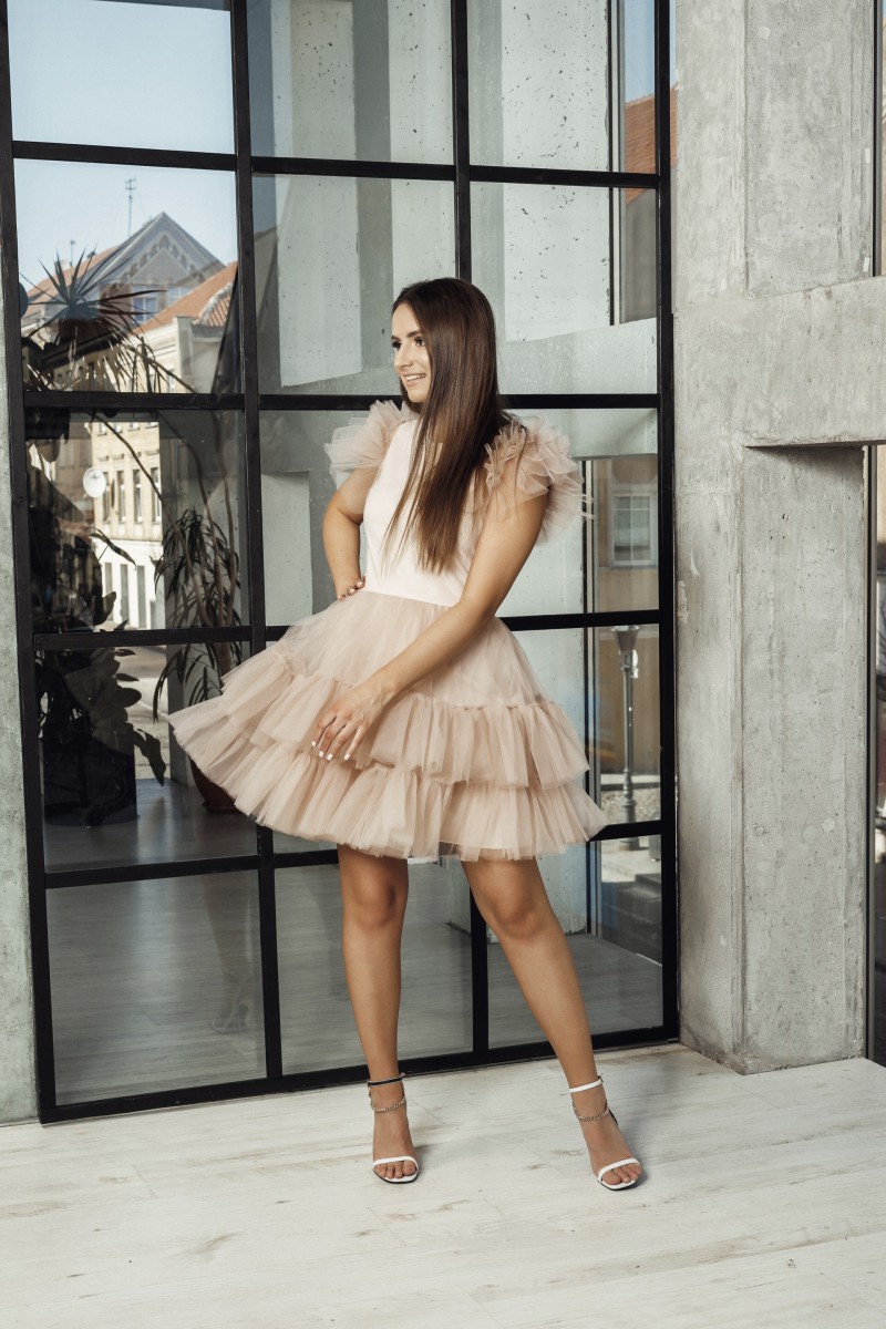"Lovely" nude tulle dress – photo 4