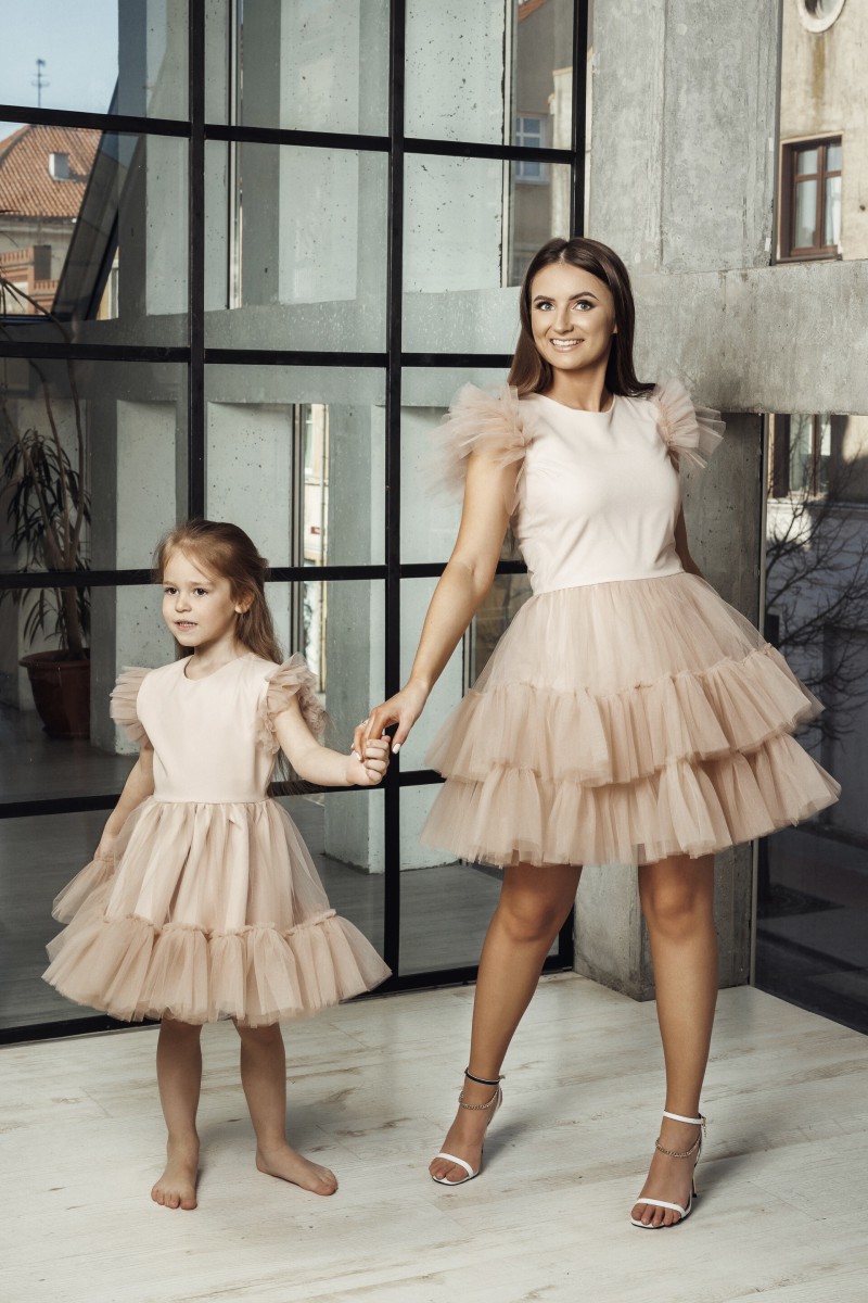 "Lovely" nude tulle dress – photo 8
