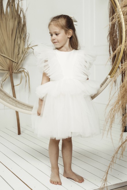 "Mini Swan" girl's tulle dress