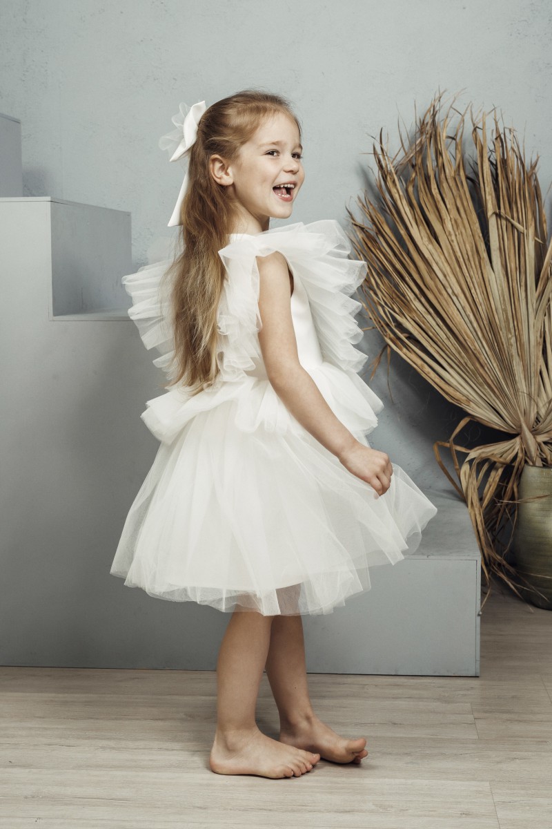 "Mini Swan" girl's tulle dress – photo 4