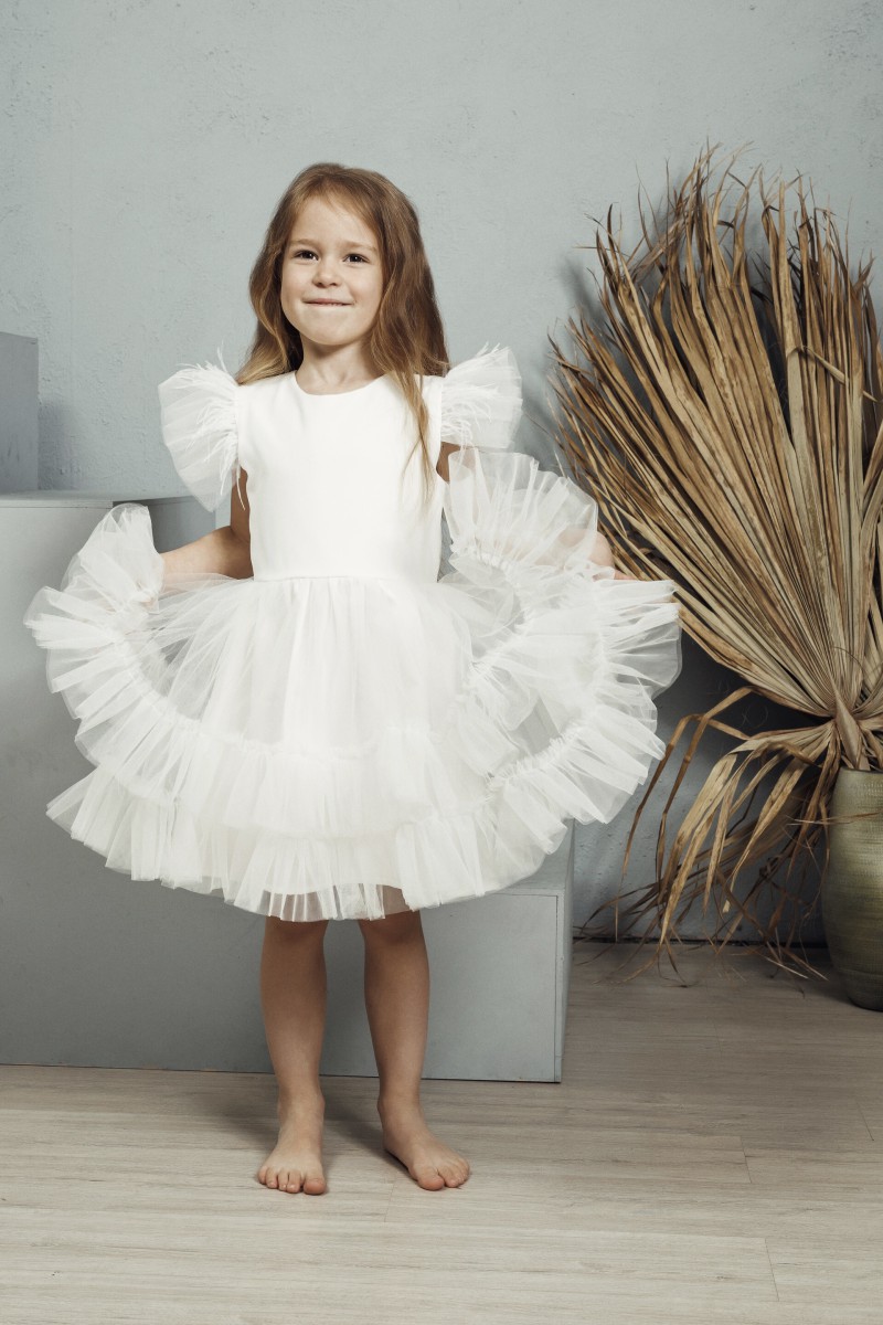 "Mini Pearl" girl's tulle dress – photo 4